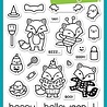 Lawn Fawn Fox Costumes Before 'n Afters Clear Stamps (LF2401) (OUTLET)