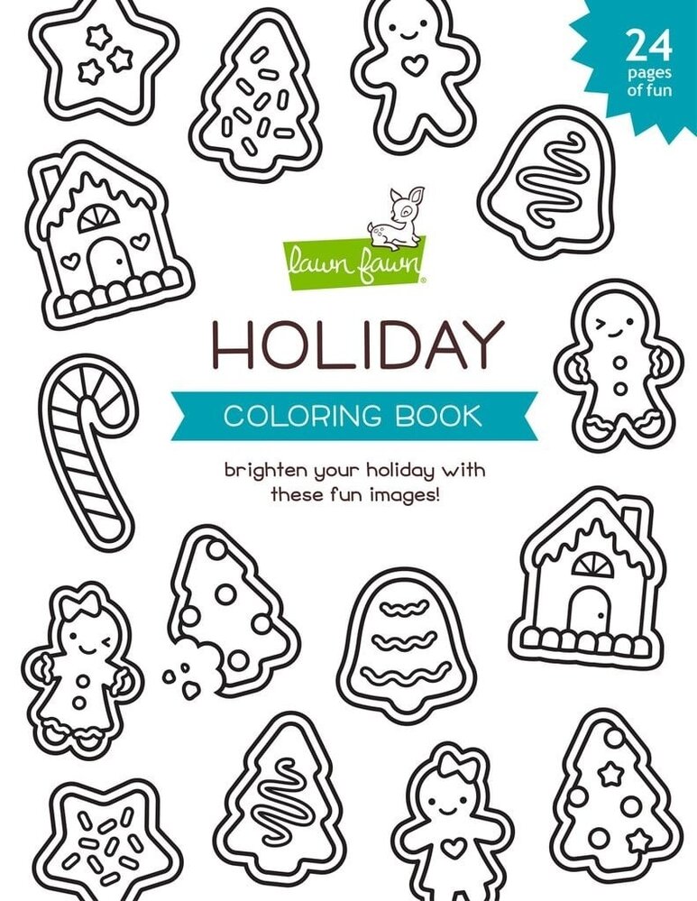 Lawn Fawn Holiday Coloring Book (LF2400) (OUTLET)