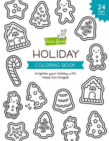 Lawn Fawn Holiday Coloring Book (LF2400) (OUTLET)