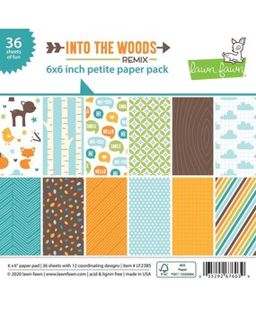 Lawn Fawn Into the Woods Remix 6x6 Inch Petite Paper Pad (LF2385) (OUTLET)
