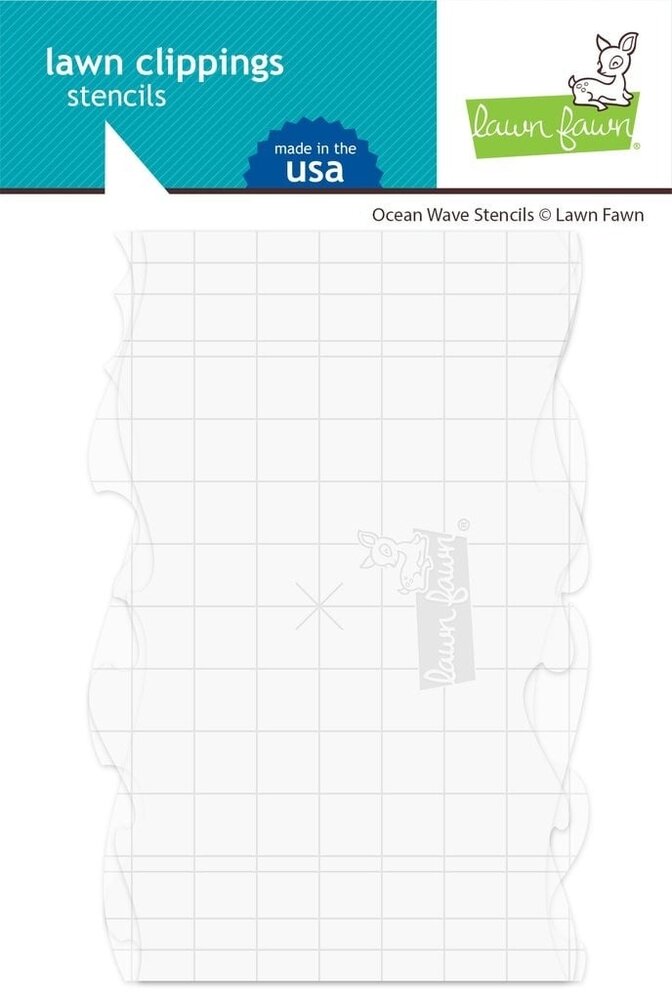 Lawn Fawn Ocean Wave Stencils (LF2365) (OUTLET)