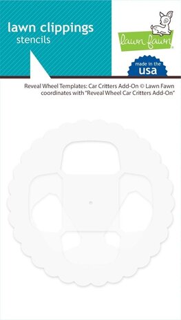 Lawn Fawn Reveal Wheel Templates: Car Critters Add-On (LF2341) (OUTLET)