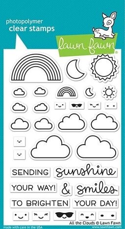 Lawn Fawn All the Clouds Clear Stamps (LF2331) (OUTLET)