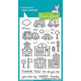 Lawn Fawn Village Heroes Clear Stamps (LF2327) (OUTLET)