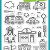 Lawn Fawn Village Heroes Clear Stamps (LF2327) (OUTLET)