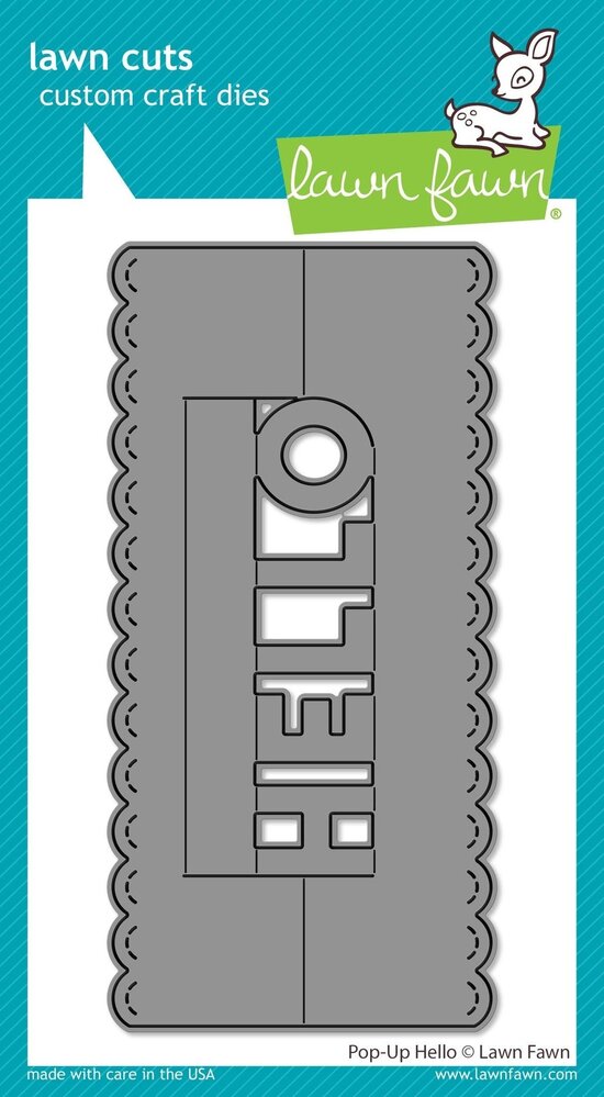 Lawn Fawn Pop-Up Hello Dies (LF2263) (OUTLET)