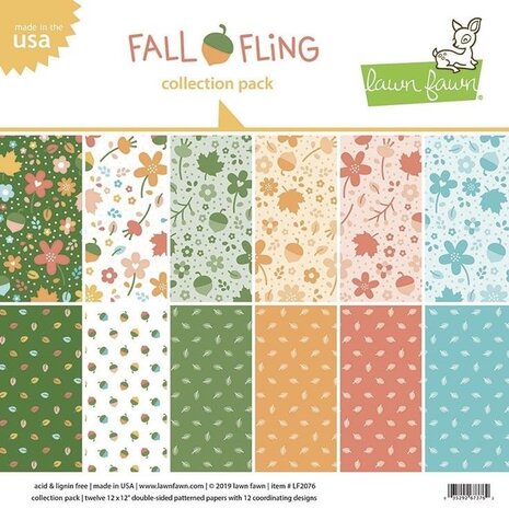 Lawn Fawn Fall Fling 12x12 Inch Collection Pack (LF2076) (OUTLET)