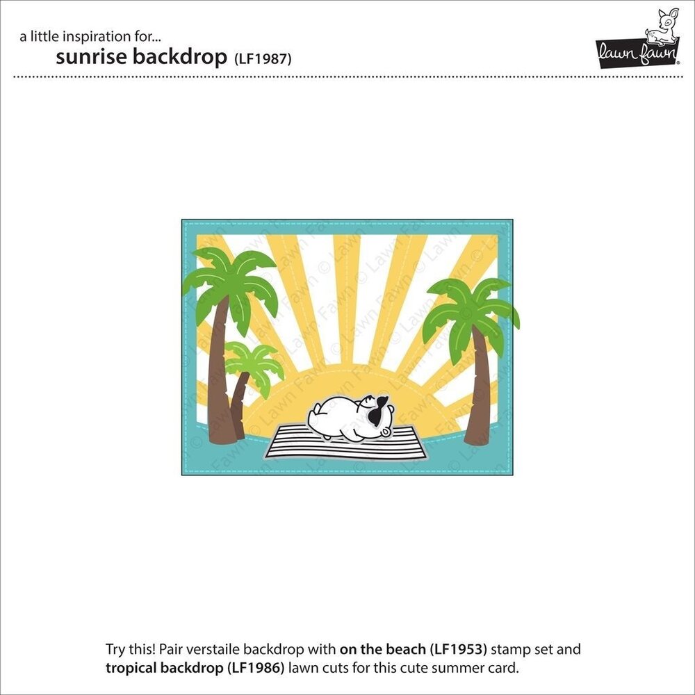 Lawn Fawn Sunrise Backdrop Dies (LF1987) (OUTLET)