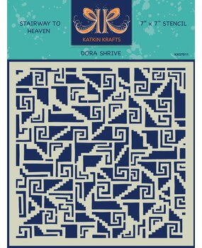 Katkin Krafts Stairway To Heaven 7x7 Inch Stencil (KKST011) (OUTLET)