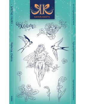 Katkin Krafts Spring Fairy A5 Clear Stamp Set (KK0044) (OUTLET)