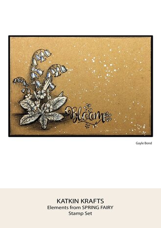 Katkin Krafts Spring Fairy A5 Clear Stamp Set (KK0044) (OUTLET)