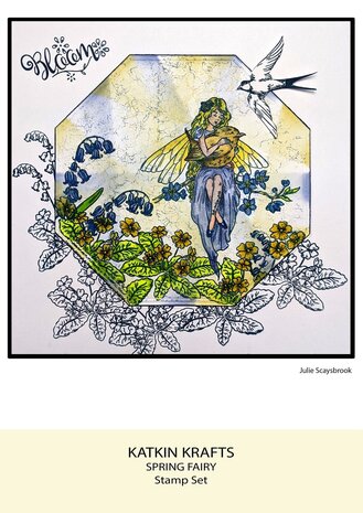 Katkin Krafts Spring Fairy A5 Clear Stamp Set (KK0044) (OUTLET)