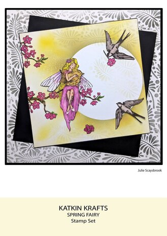 Katkin Krafts Spring Fairy A5 Clear Stamp Set (KK0044) (OUTLET)