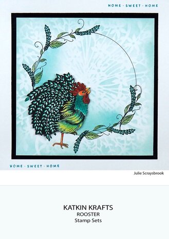Katkin Krafts The Roosters A5 Clear Stamp Set (KK0041) (OUTLET)