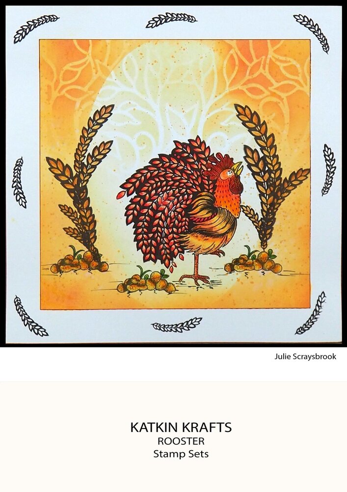 Katkin Krafts The Roosters A5 Clear Stamp Set (KK0041) (OUTLET)