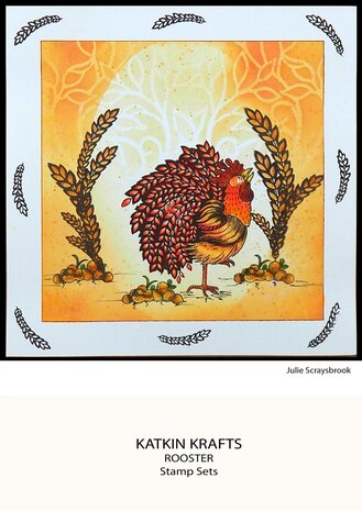 Katkin Krafts The Roosters A5 Clear Stamp Set (KK0041) (OUTLET)