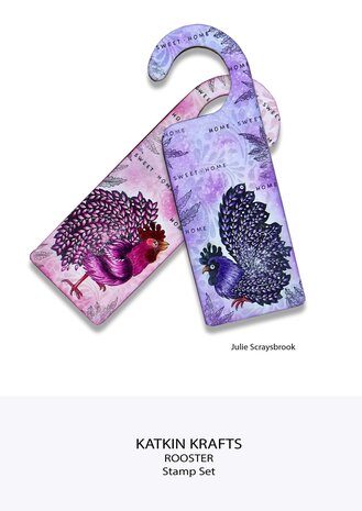 Katkin Krafts The Roosters A5 Clear Stamp Set (KK0041) (OUTLET)