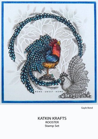 Katkin Krafts The Roosters A5 Clear Stamp Set (KK0041) (OUTLET)