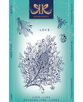 Katkin Krafts Plume A5 Clear Stamp Set (KK0018) (OUTLET)