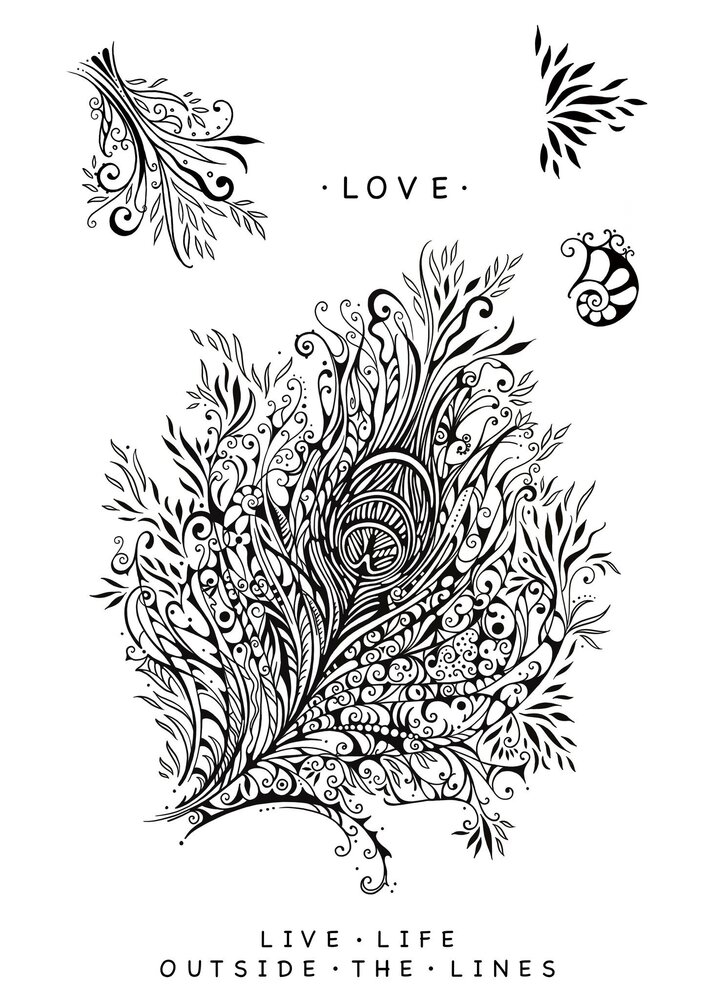 Katkin Krafts Plume A5 Clear Stamp Set (KK0018) (OUTLET) Katkin Krafts Plume A5 Clear Stamp Set (KK0018) (OUTLET)