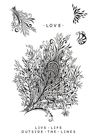 Katkin Krafts Plume A5 Clear Stamp Set (KK0018) (OUTLET) Katkin Krafts Plume A5 Clear Stamp Set (KK0018) (OUTLET)