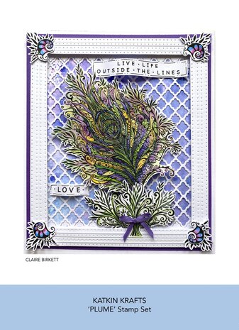 Katkin Krafts Plume A5 Clear Stamp Set (KK0018) (OUTLET) Katkin Krafts Plume A5 Clear Stamp Set (KK0018) (OUTLET)