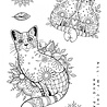 Katkin Krafts Sitting Pretty A5 Clear Stamp Set (KK0012) (OUTLET)