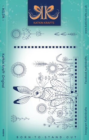 Katkin Krafts Hilda A5 Clear Stamp Set (KK0010) (OUTLET)