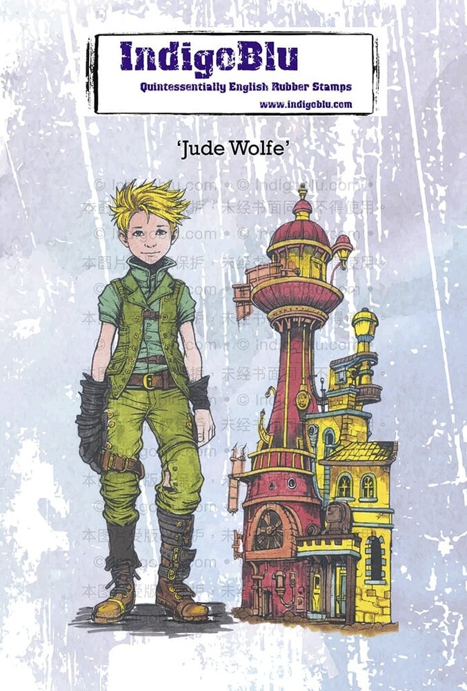 IndigoBlu Jude Wolfe A6 Rubber Stamps (IND1284) (OUTLET)