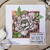 IndigoBlu Large Peony A6 Rubber Stamps (IND1273) (OUTLET)
