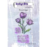IndigoBlu Trio of Tulips A6 Rubber Stamps (IND1272) (OUTLET)