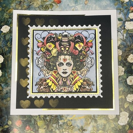 IndigoBlu Queen of Hearts A6 Rubber Stamps (IND1252) (OUTLET)