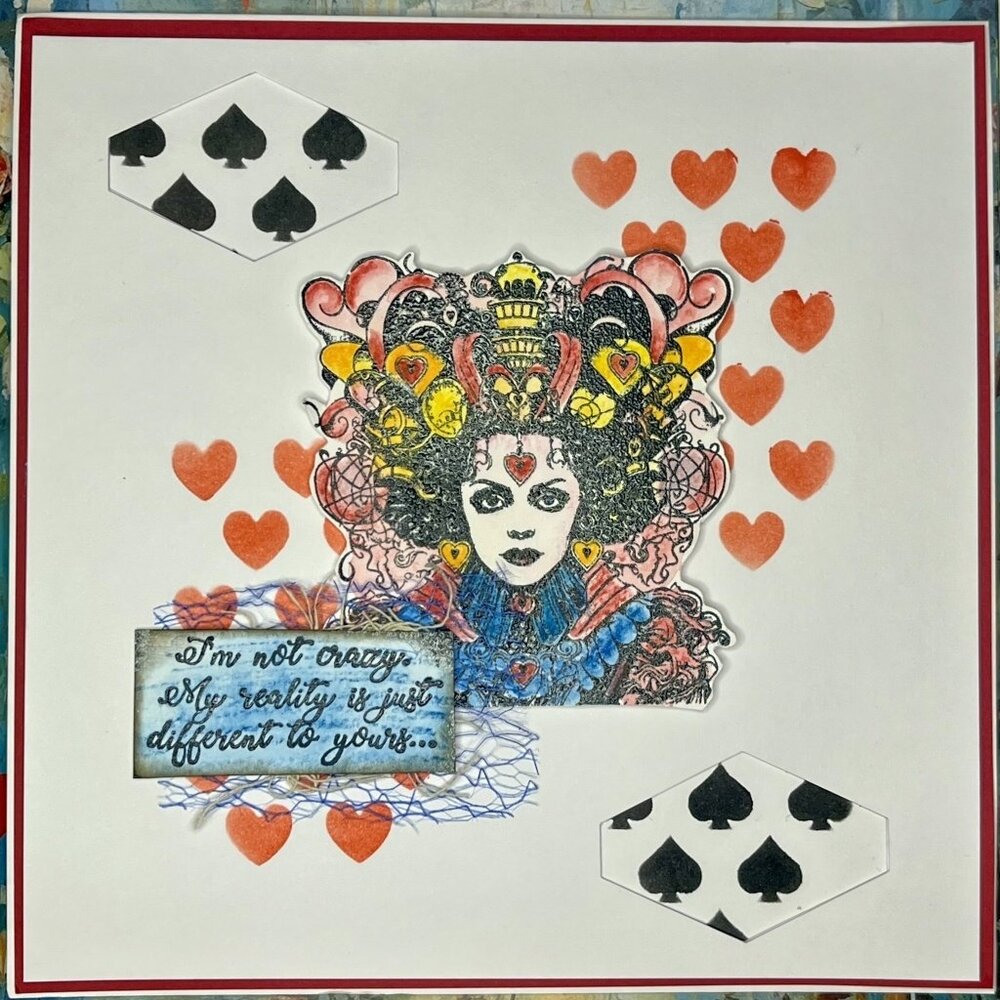 IndigoBlu Queen of Hearts A6 Rubber Stamps (IND1252) (OUTLET)