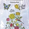 IndigoBlu Climbing Rose A6 Rubber Stamps (IND1183) (OUTLET)