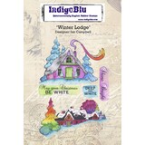 IndigoBlu Winter Lodge A6 Rubber Stamp (IND1152) (OUTLET)
