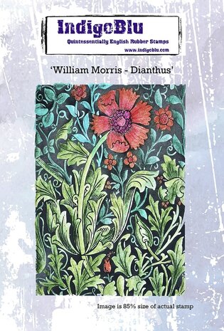 IndigoBlu William Morris Dianthus A6 Red Rubber Stamp (IND1110) (OUTLET) IndigoBlu William Morris Dianthus A6 Red Rubber Stamp (IND1110) (OUTLET)