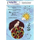 IndigoBlu I Bring you Flowers A5 Rubber Stamps (IND0975) (OUTLET)