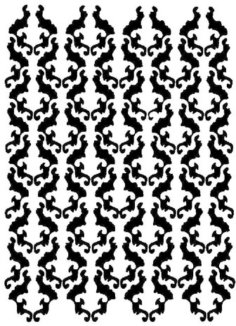 IndigoBlu Rococo 5x8 Inch Stencil (IND0953) (OUTLET) IndigoBlu Rococo 5x8 Inch Stencil (IND0953) (OUTLET)