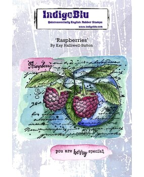 IndigoBlu Raspberries A6 Rubber Stamps (IND0865) (OUTLET)