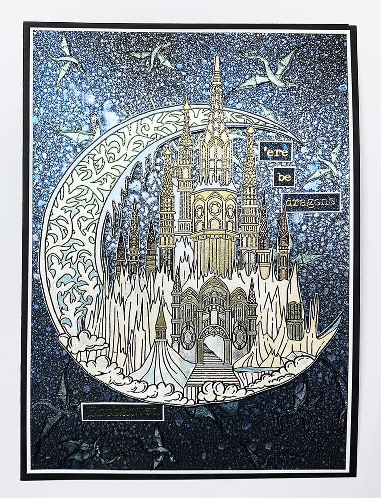 IndigoBlu Enchanted Castle A5 Rubber Stamps (IND0850) (OUTLET)