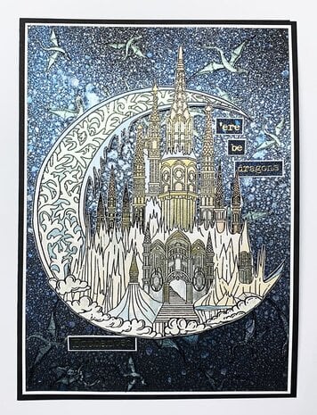 IndigoBlu Enchanted Castle A5 Rubber Stamps (IND0850) (OUTLET)
