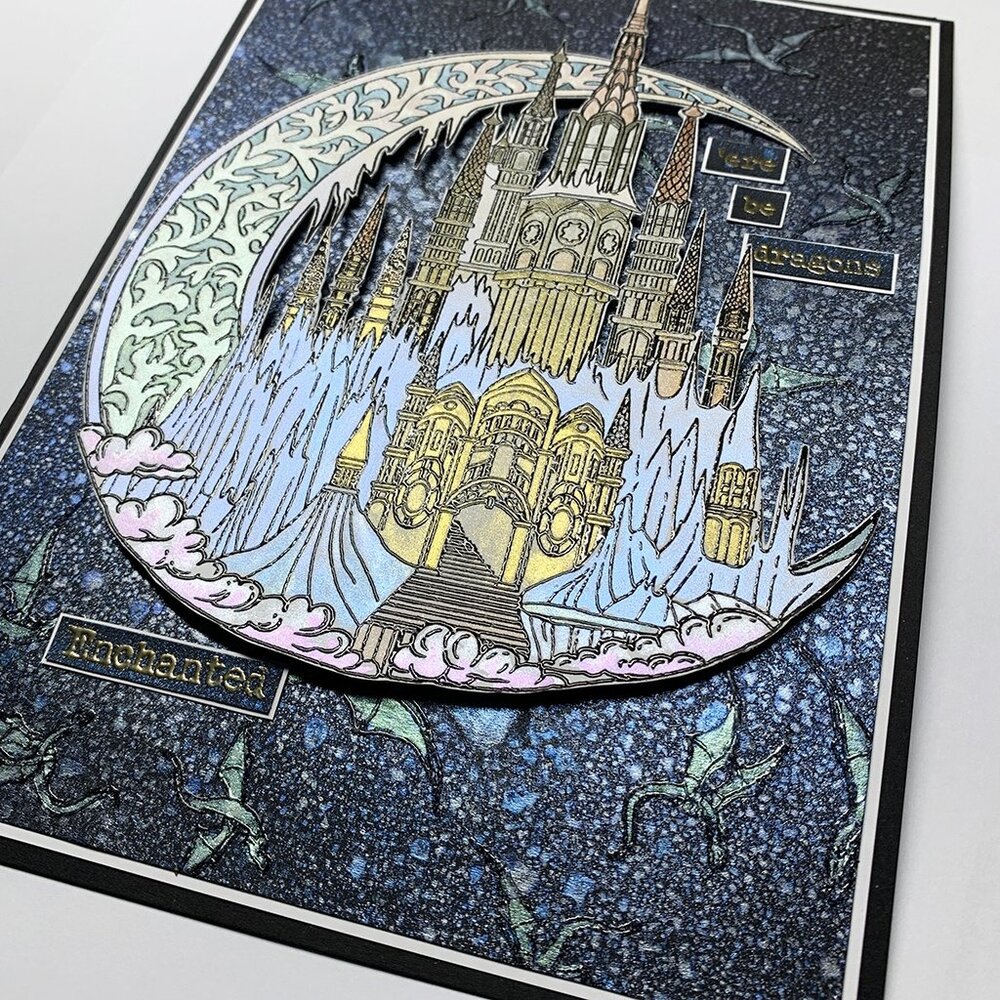 IndigoBlu Enchanted Castle A5 Rubber Stamps (IND0850) (OUTLET)
