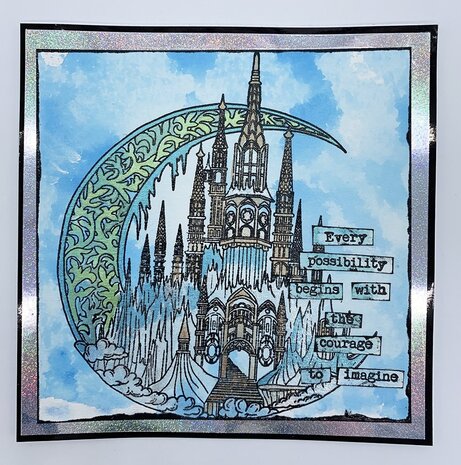 IndigoBlu Enchanted Castle A5 Rubber Stamps (IND0850) (OUTLET)
