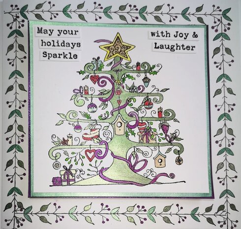 IndigoBlu Magical Christmas Tree A5 Rubber Stamps (IND0813) (OUTLET)