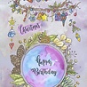 IndigoBlu Foliage Wreath A5 Rubber Stamps (IND0812) (OUTLET)