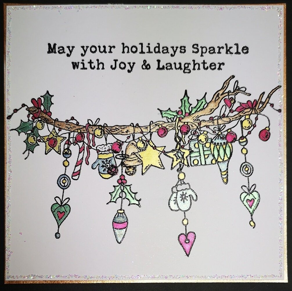 IndigoBlu Foliage Wreath A5 Rubber Stamps (IND0812) (OUTLET)