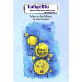 IndigoBlu Man in the Moon by Asia A6 Rubber Stamps (IND0758) (OUTLET)