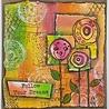 IndigoBlu Circle Flowers by Asia A6 Rubber Stamps (IND0757) (OUTLET)