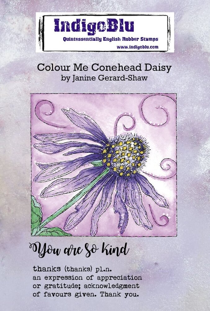 IndigoBlu Colour Me Conehead Daisy A6 Rubber Stamp (IND0749) (OUTLET) IndigoBlu Colour Me Conehead Daisy A6 Rubber Stamp (IND0749) (OUTLET)