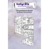 IndigoBlu Gingerbread House A6 Rubber Stamp  (IND0673) (OUTLET)